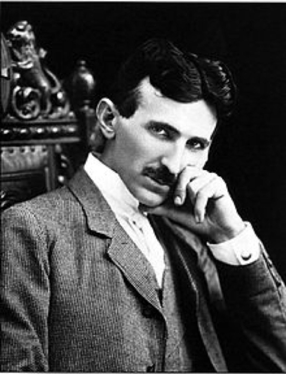 Nikola Tesla, seated portrait